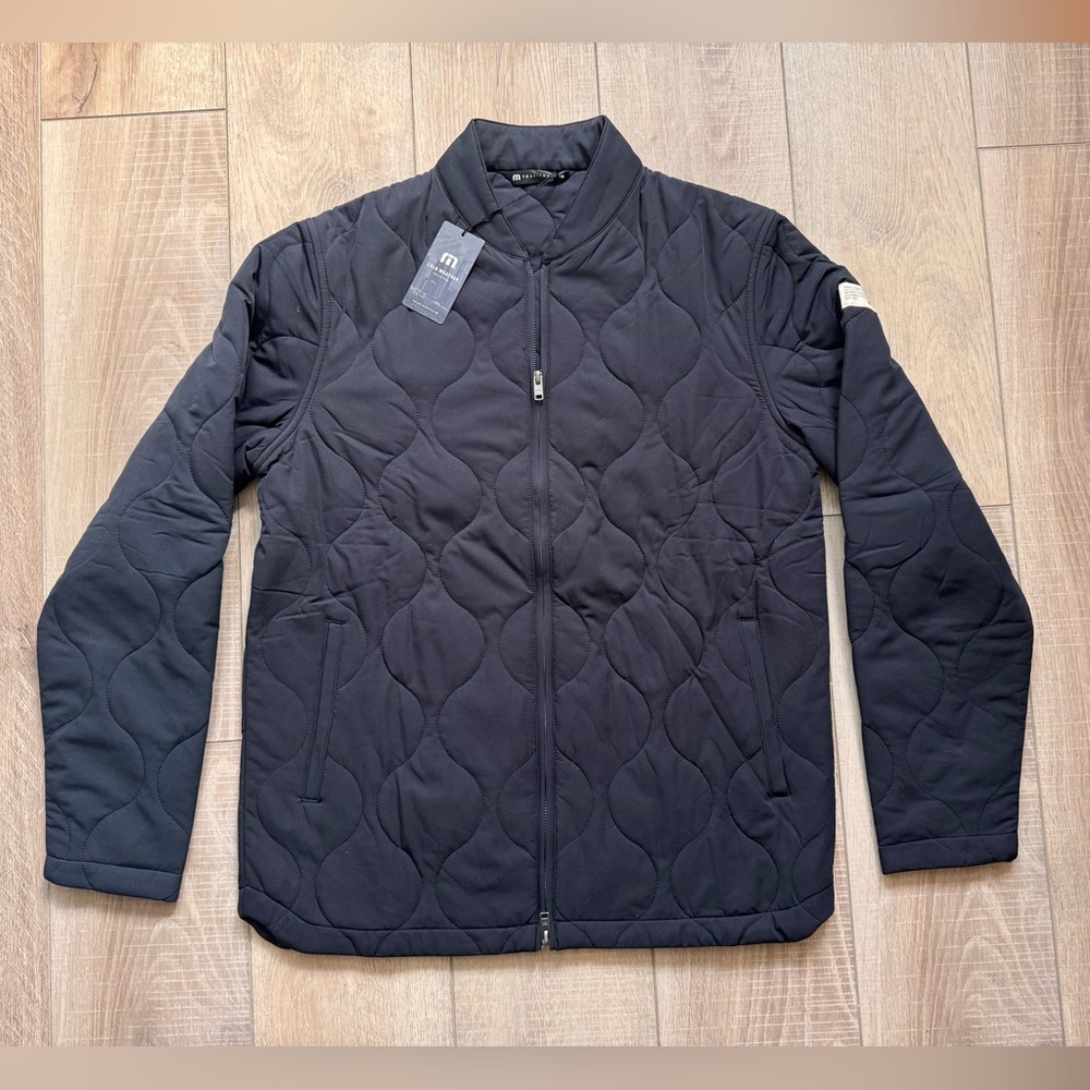 Travis Mathew Quilted Black Lightweight Jacket